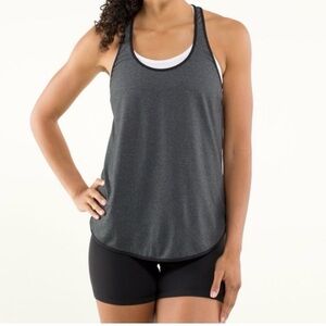 Lululemon Women’s Charcoal Gray Racerback Tank Top